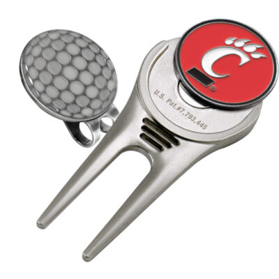 Cincinnati Bearcats Divot Tool Hat Clip with Golf Ball Marker (Set of 2)