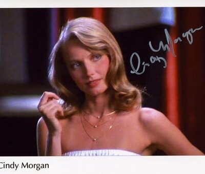 Cindy Morgan Autographed "Dinner Time" 8" x 10" Photograph (Unframed)