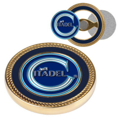 Citadel Bulldogs Challenge Coin with Ball Markers (Set of 2)