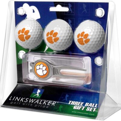 Clemson Tigers 3 Ball Golf Gift Pack with Kool Tool