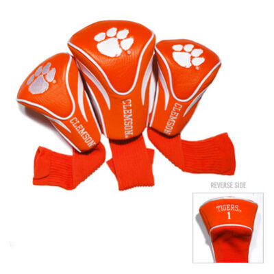 Clemson Tigers Contour Fit Golf Headcover (3-Pack)