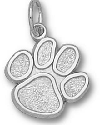 Clemson Tigers "Paw" 1/2" Charm - Sterling Silver Jewelry