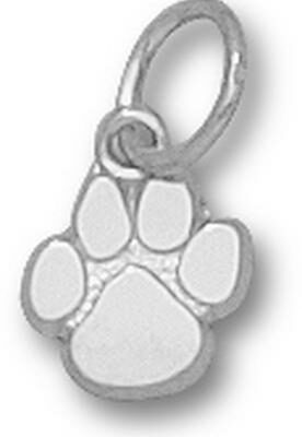 Clemson Tigers "Paw" 3/8" Charm - Sterling Silver Jewelry