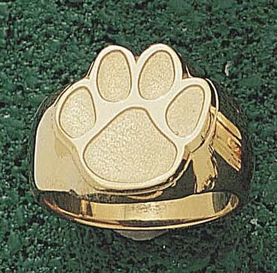 Clemson Tigers "Paw" 5/8" Men's Ring Size 10 1/2 - 10KT Gold Jewelry