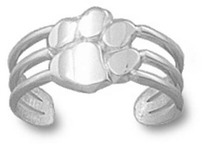 Clemson Tigers "Paw" Toe Ring - Sterling Silver Jewelry