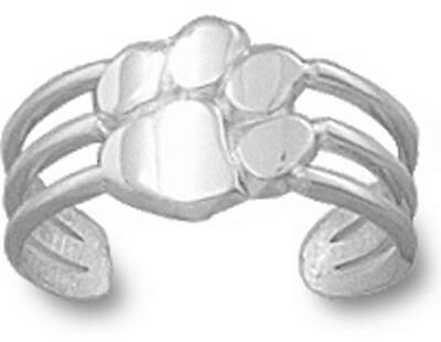 Clemson Tigers "Paw" Toe Ring - Sterling Silver Jewelry