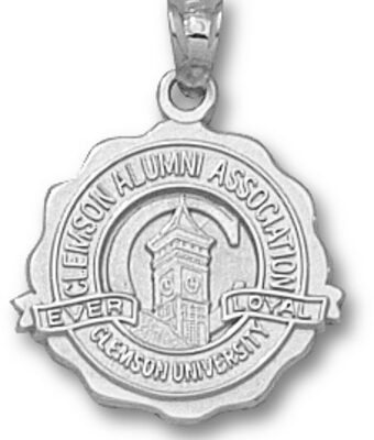 Clemson Tigers "Seal" Pendant - Sterling Silver Jewelry