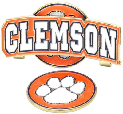 Clemson Tigers Slider Clip with Golf Ball Marker (Set of 3)