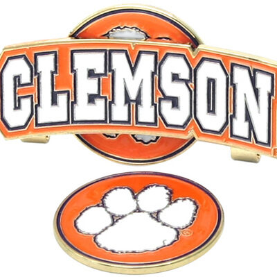 Clemson Tigers Slider Clip with Golf Ball Marker (Set of 3)