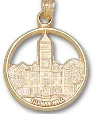 Clemson Tigers "Tillman Hall" Pendant - 10KT Gold Jewelry