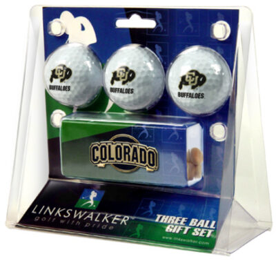 Colorado Buffaloes 3 Ball Gift Pack with Hat Clip