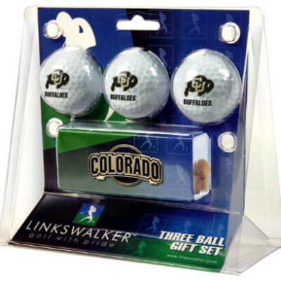 Colorado Buffaloes 3 Ball Gift Pack with Hat Clip