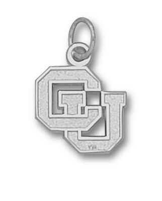 Colorado Buffaloes "CU" 1/2" Charm - Sterling Silver Jewelry