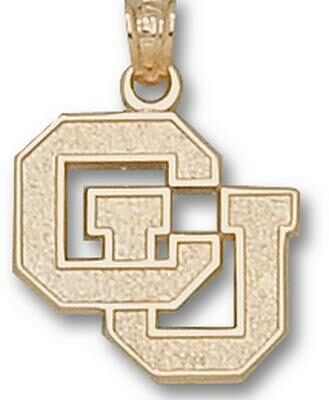 Colorado Buffaloes "CU" 5/8" Pendant - 14KT Gold Jewelry