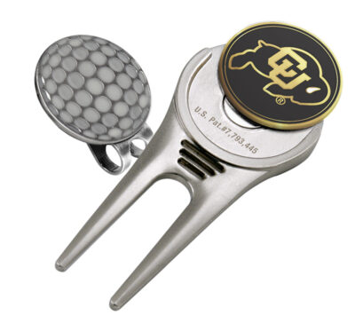 Colorado Buffaloes Divot Tool Hat Clip with Golf Ball Marker (Set of 2)