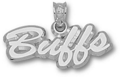 Colorado Buffaloes Script "Buffs" Pendant - Sterling Silver Jewelry