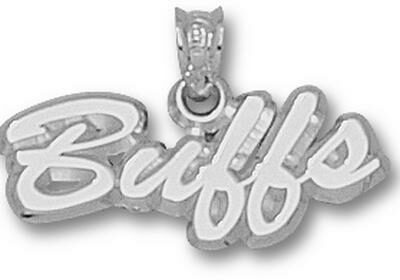 Colorado Buffaloes Script "Buffs" Pendant - Sterling Silver Jewelry