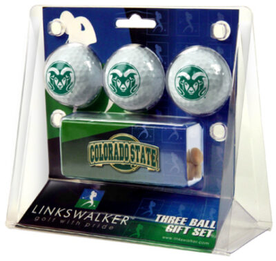 Colorado State Rams 3 Ball Gift Pack with Hat Clip