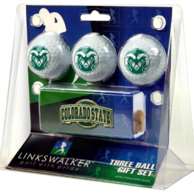 Colorado State Rams 3 Ball Gift Pack with Hat Clip