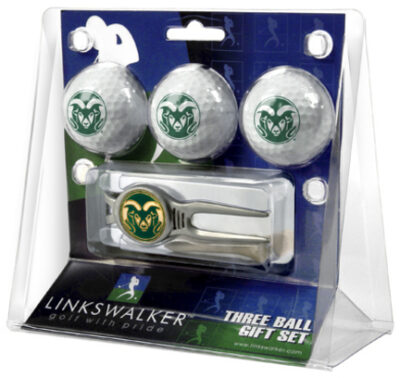 Colorado State Rams 3 Ball Golf Gift Pack with Kool Tool