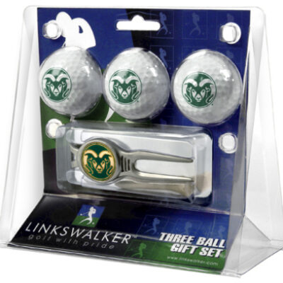 Colorado State Rams 3 Ball Golf Gift Pack with Kool Tool