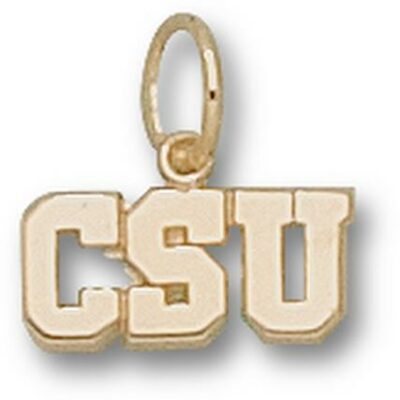 Colorado State Rams "CSU" 3/16" Charm - 10KT Gold Jewelry