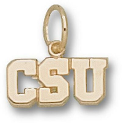 Colorado State Rams "CSU" 3/16" Charm - 10KT Gold Jewelry