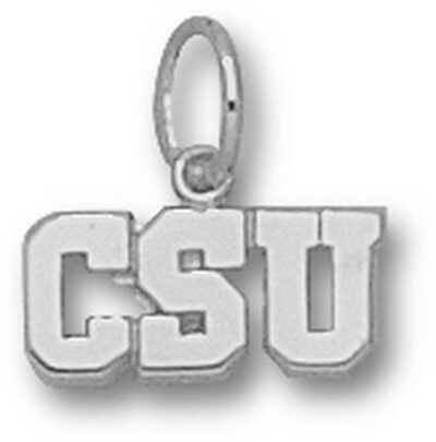 Colorado State Rams "CSU" 3/16" Charm - Sterling Silver Jewelry