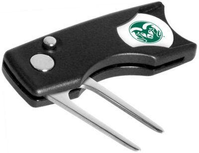 Colorado State Rams Spring Action Divot Tool with Golf Ball Marker (Set of 2)