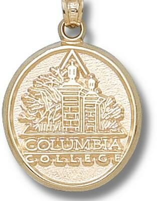 Columbia College Cougars "Logo" 5/8" Pendant - 10KT Gold Jewelry