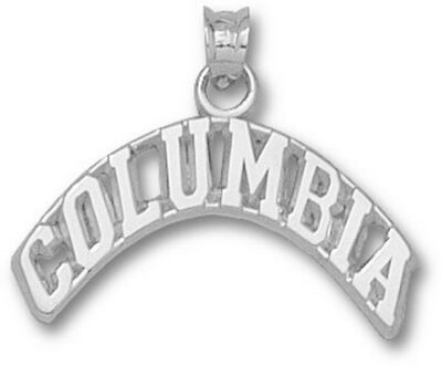 Columbia Lions Arched "Columbia" Pendant - Sterling Silver Jewelry