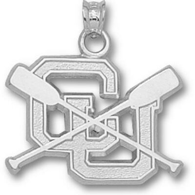 Columbia Lions "CU with Oars" Pendant - Sterling Silver Jewelry