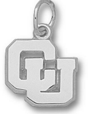 Columbia Lions Interlocked "CU" 5/16" Charm - Sterling Silver Jewelry