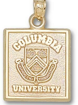 Columbia Lions Square "Seal" Pendant - 14KT Gold Jewelry