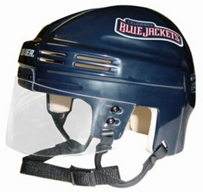 Columbus Blue Jackets NHL Authentic Mini Hockey Helmet from Bauer (Blue)