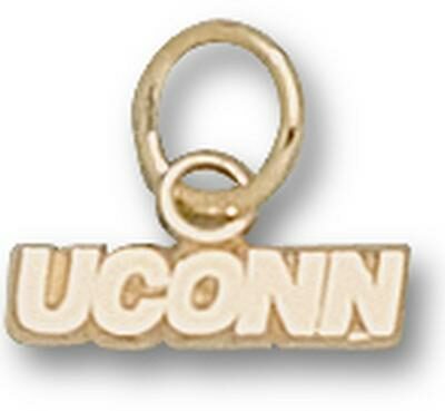 Connecticut Huskies "UConn" 1/8" Charm - 10KT Gold Jewelry