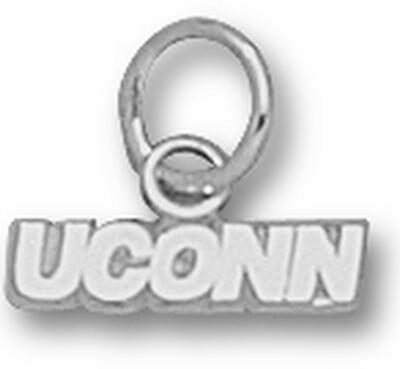 Connecticut Huskies "UConn" 1/8" Charm - Sterling Silver Jewelry