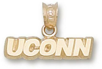 Connecticut Huskies "UConn" 3/16" Pendant - 14KT Gold Jewelry