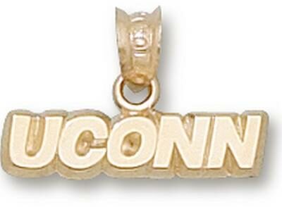 Connecticut Huskies "UConn" 3/16" Pendant - 14KT Gold Jewelry