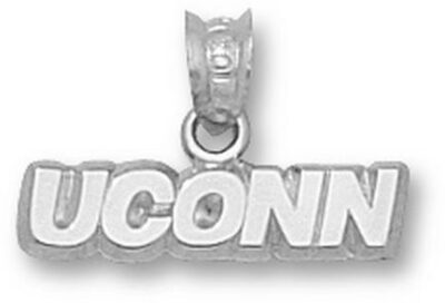 Connecticut Huskies "UConn" 3/16" Pendant - Sterling Silver Jewelry