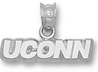 Connecticut Huskies "UConn" 3/16" Pendant - Sterling Silver Jewelry