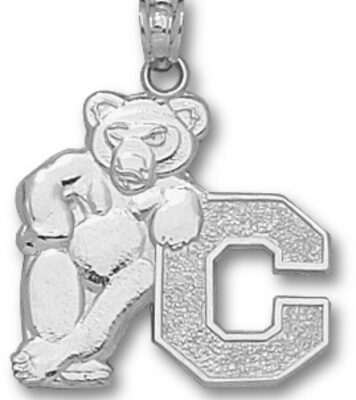 Cornell Big Red Bears "Bear with C" Pendant - Sterling Silver Jewelry