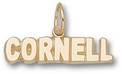 Cornell Big Red Bears "Cornell University" 3/16" Charm - 10KT Gold Jewelry