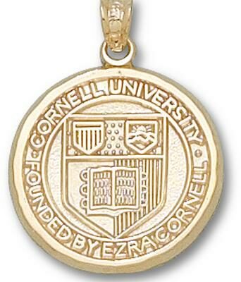 Cornell Big Red Bears "Seal" 3/4" Pendant - 10KT Gold Jewelry