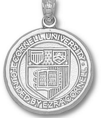 Cornell Big Red Bears "Seal" 3/4" Pendant - Sterling Silver Jewelry