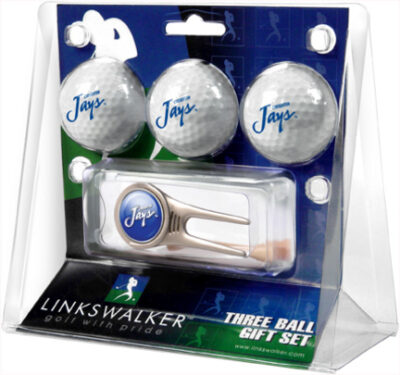 Creighton Blue Jays 3 Golf Ball Gift Pack with Cap Tool