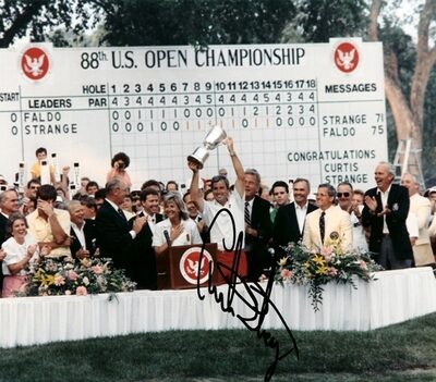 Curtis Strange Autographed Golf 8" x 10" Photograph (Unframed)