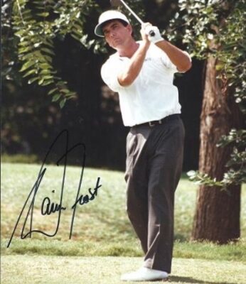 David Frost Autographed Golf 8" x 10" Photograph (Unframed)