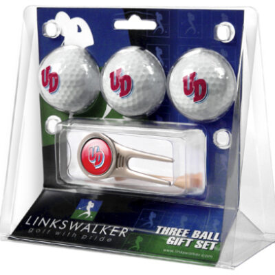 Dayton Flyers 3 Golf Ball Gift Pack with Cap Tool