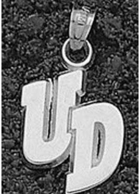 Dayton Flyers "UD" 1/4" Pendant - Sterling Silver Jewelry